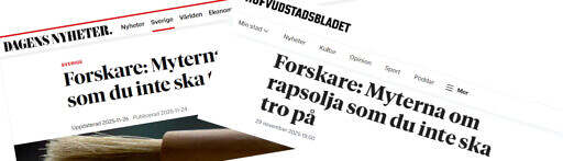 Rubriker om rapsolja