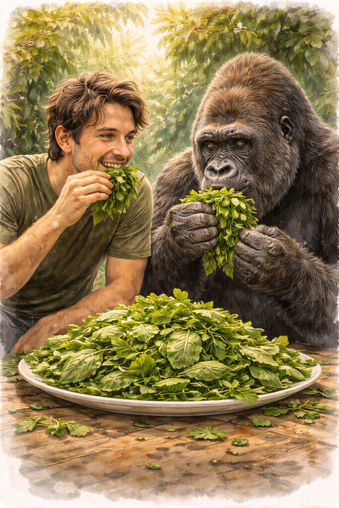 Människa och Gorilla