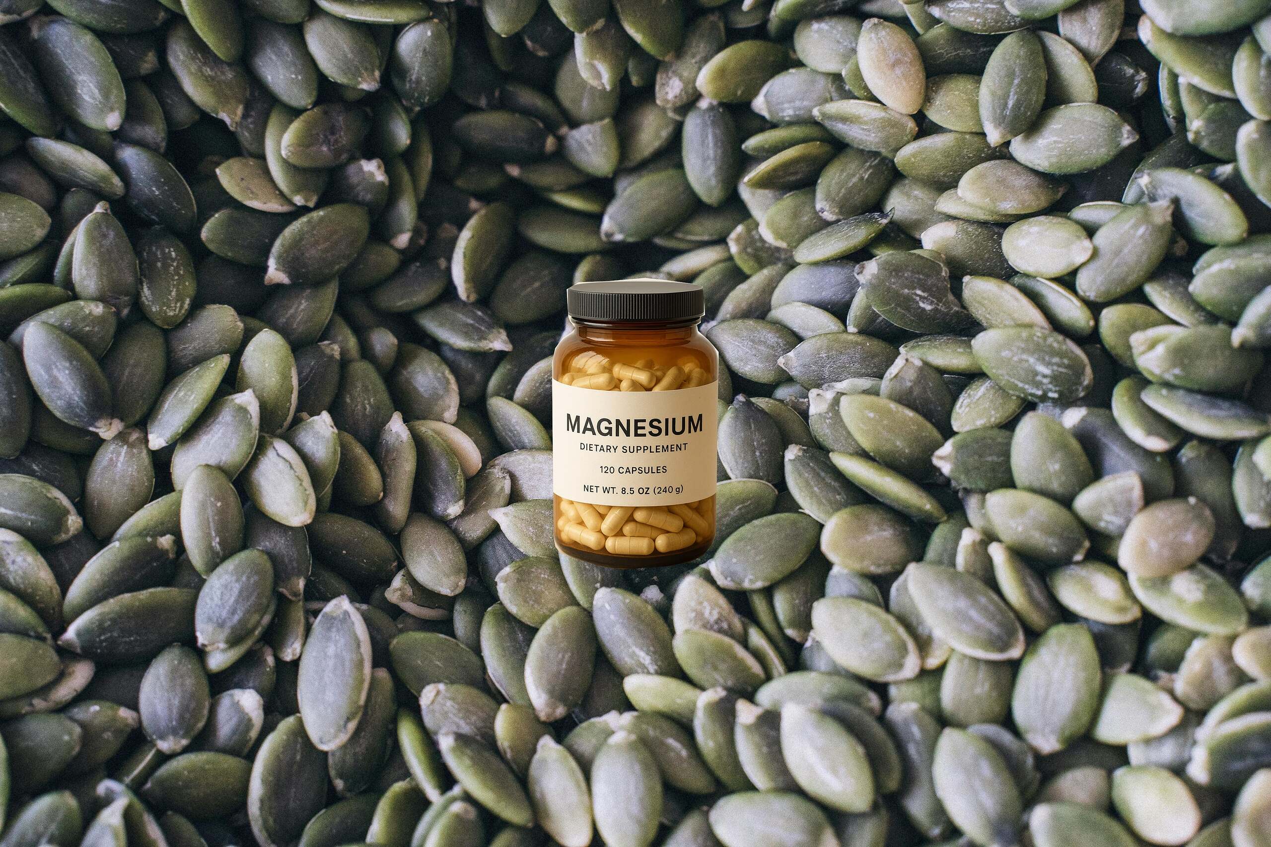 Pumpafrön med magnesium